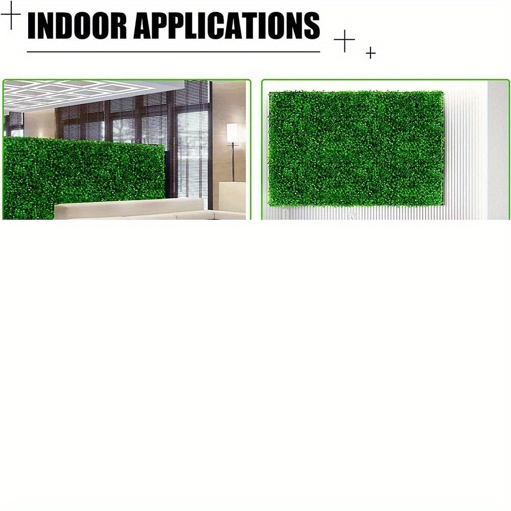 24Pcs 10x10'' Artificial Boxwood Hedge Panels - Privacy Fence & Wall Decor
