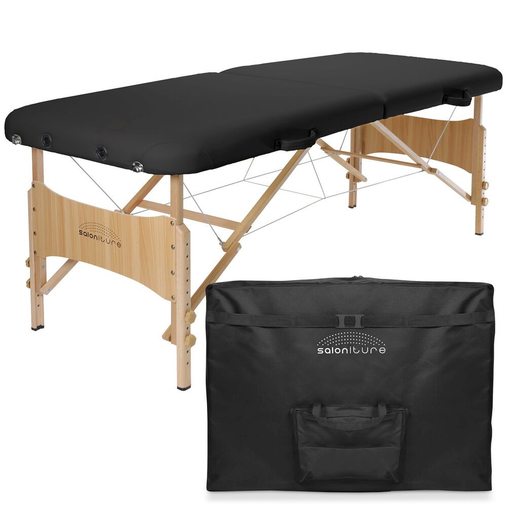 Portable Folding Massage Table - Basic Black Spa Bed