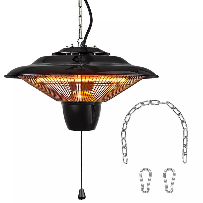 1500W Electric Hanging Patio Heater 360° Heating Outdoor Indoor Ceiling Heater