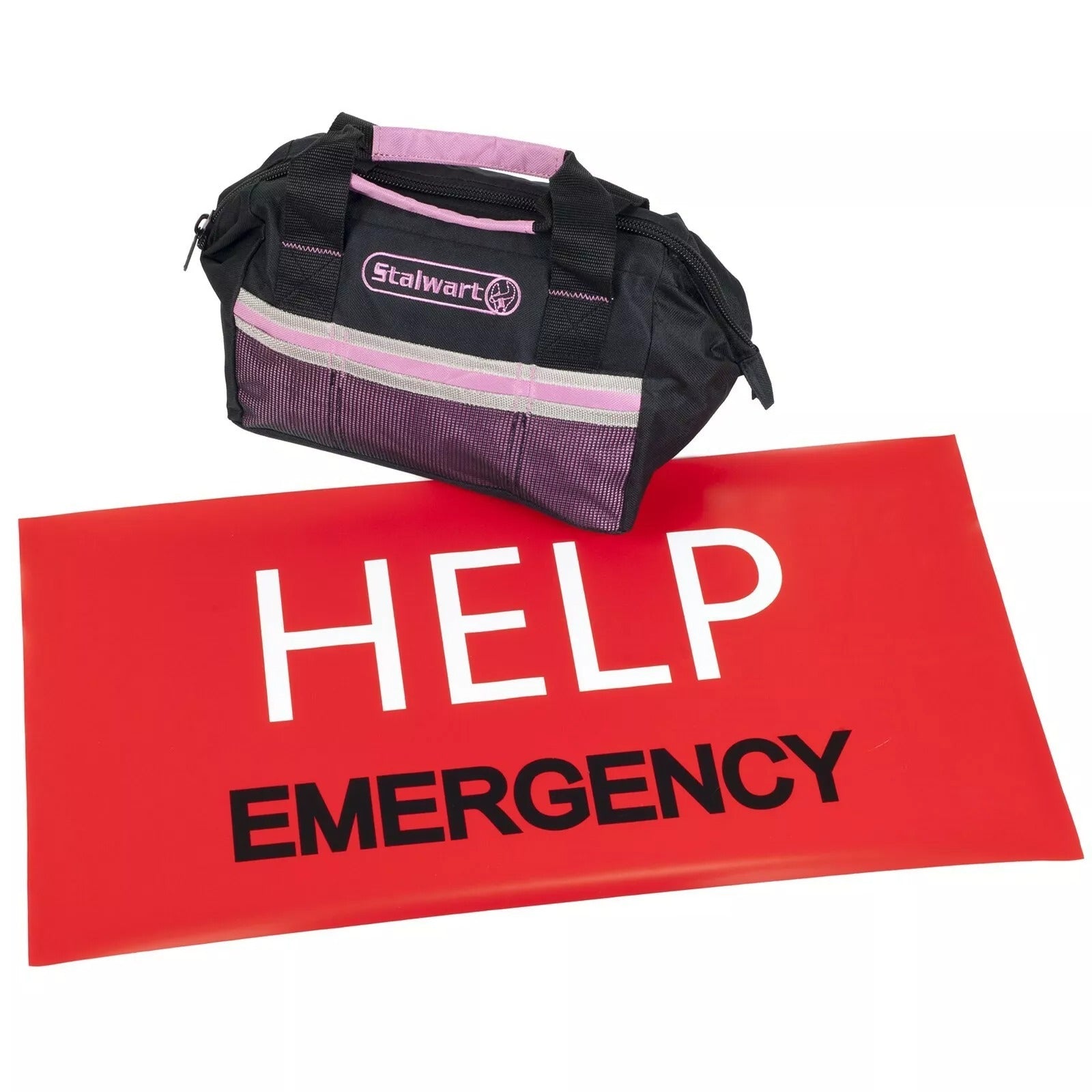 55-Piece Roadside Emergency Auto & Tool Kit with Jumper Cables - Be Prepared