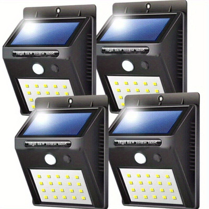 4 LED Solar Outdoor Light Motion Sensor Garden Yard Home Lamp