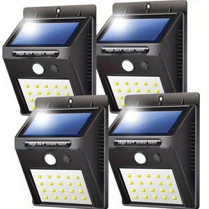 4 LED Solar Outdoor Light Motion Sensor Garden Yard Home Lamp