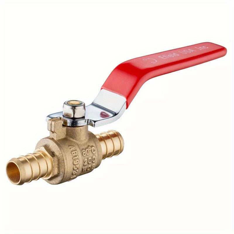 PEX FULL PORT SHUT OFF BALL VALVE HOT EFIELD 10 PCS 1/2" &COLD, NO LEAD BRASS