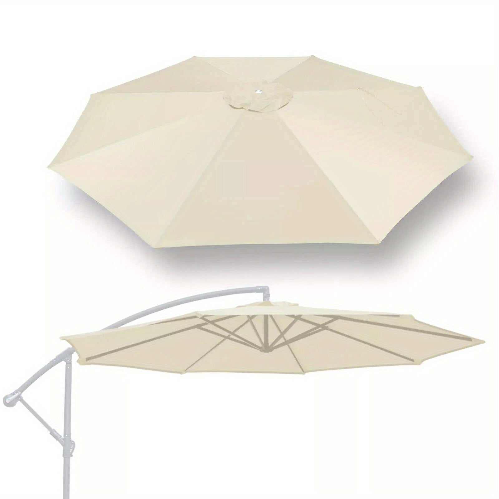 6.5/9/10ft Cantilever Patio Offset Umbrella Replacement Canopy Parasol Top Cover