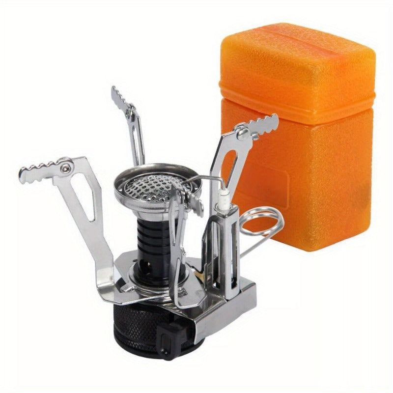 Portable Gas Camping Stove Butane Propane Burner Outdoor Hiking Picnic + Cooker