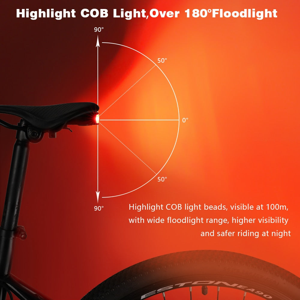 Wireless Bike Alarm Bicycle Rear Light