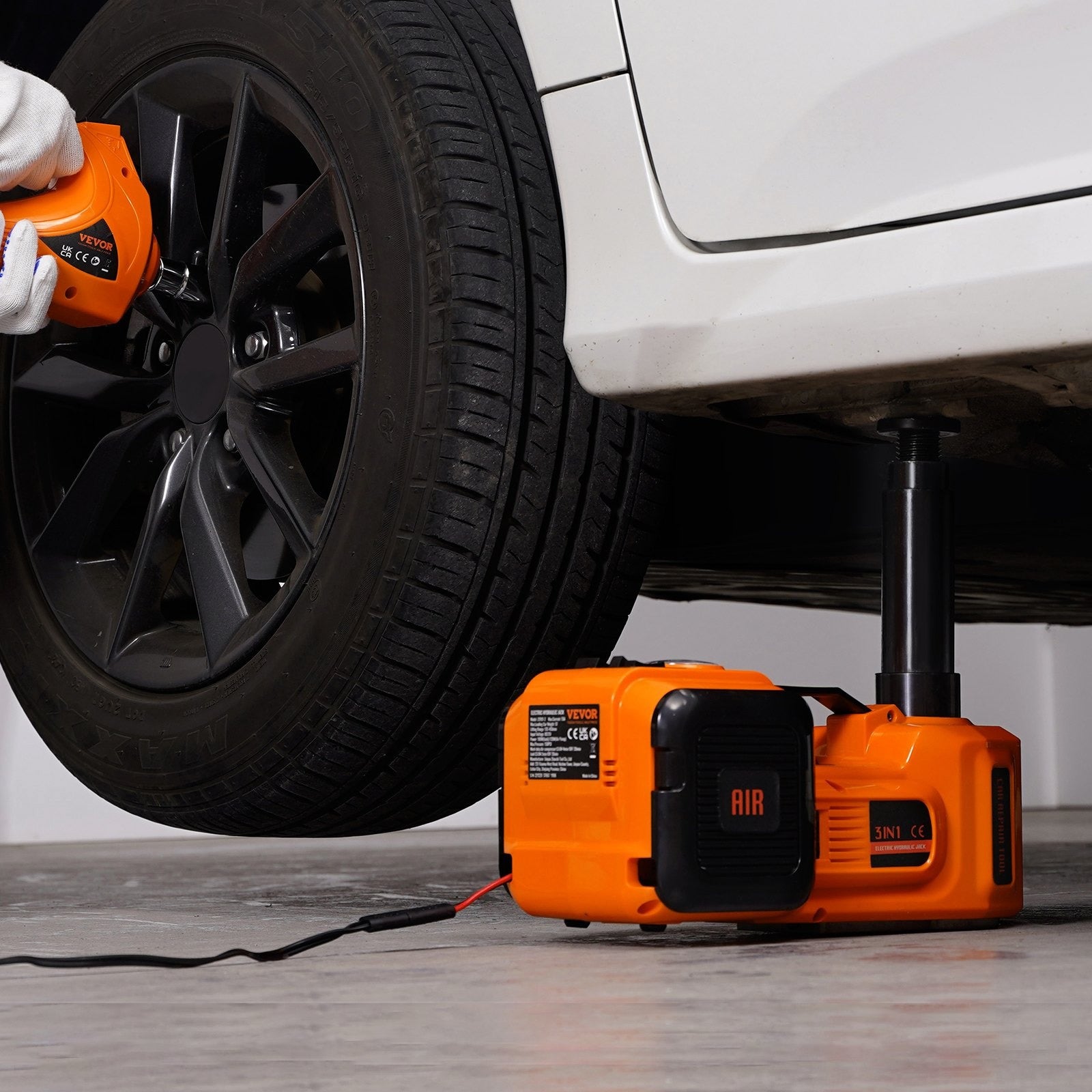 5-Ton Electric Car Jack & Impact Wrench