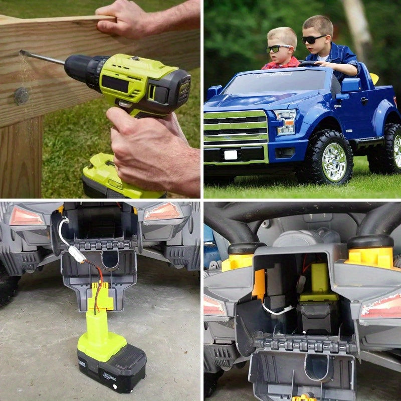 Tool Wheel Adapter Li-ion Battery Without Battery Wire Connector Workshop Power Adapter Equipment One 18V