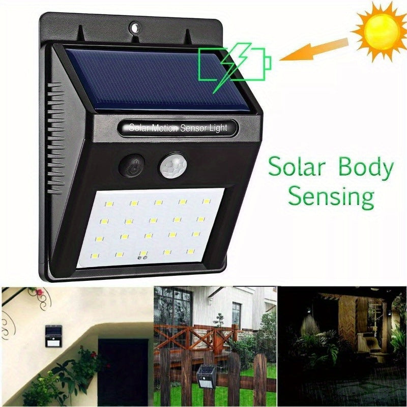 4 LED Solar Outdoor Light Motion Sensor Garden Yard Home Lamp