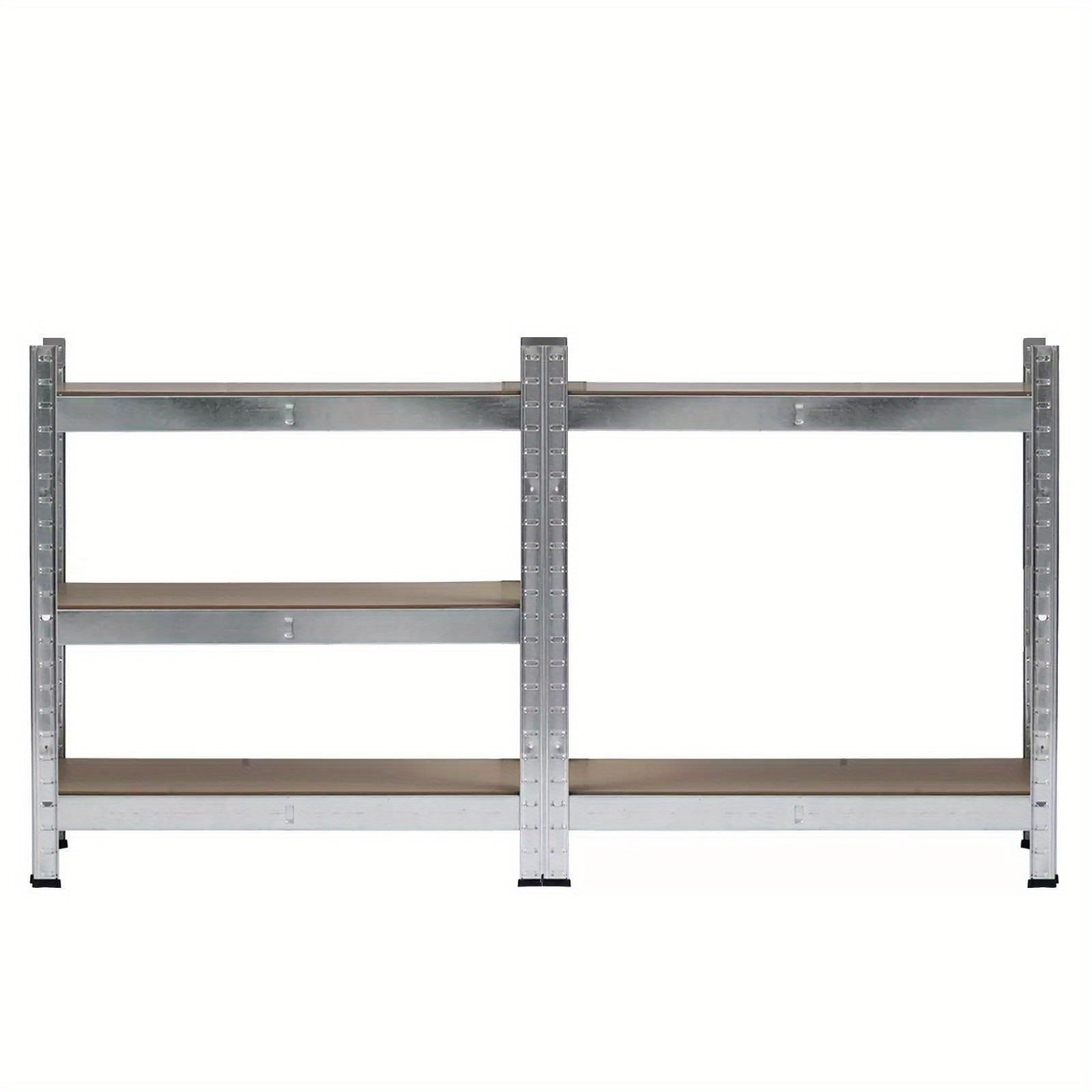 2pcs 5-Tier Steel Garage Shelving Unit - Heavy-Duty Storage Organizer 150x75x30cm