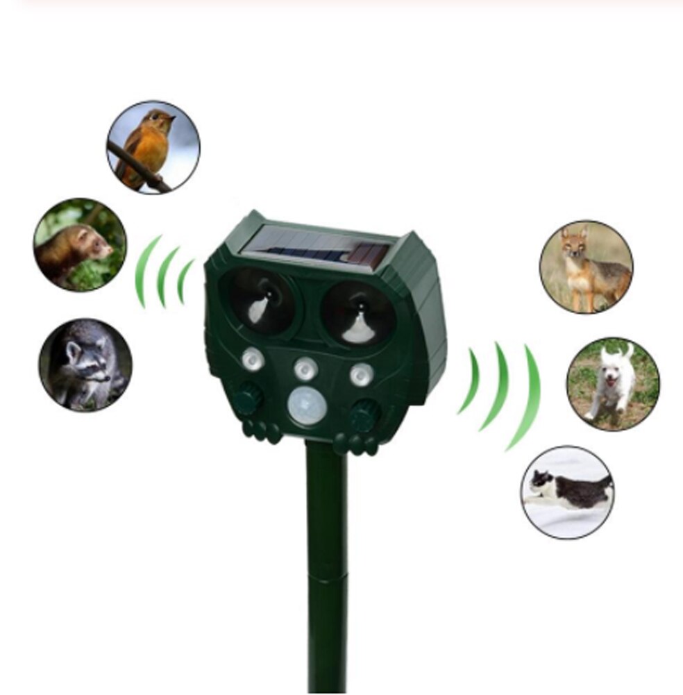 Solar Ultrasonic Animal Repellent
