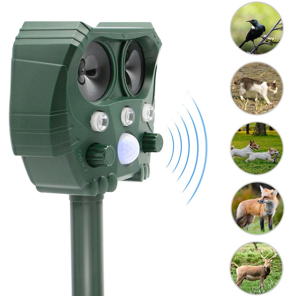 Solar Ultrasonic Animal Repellent