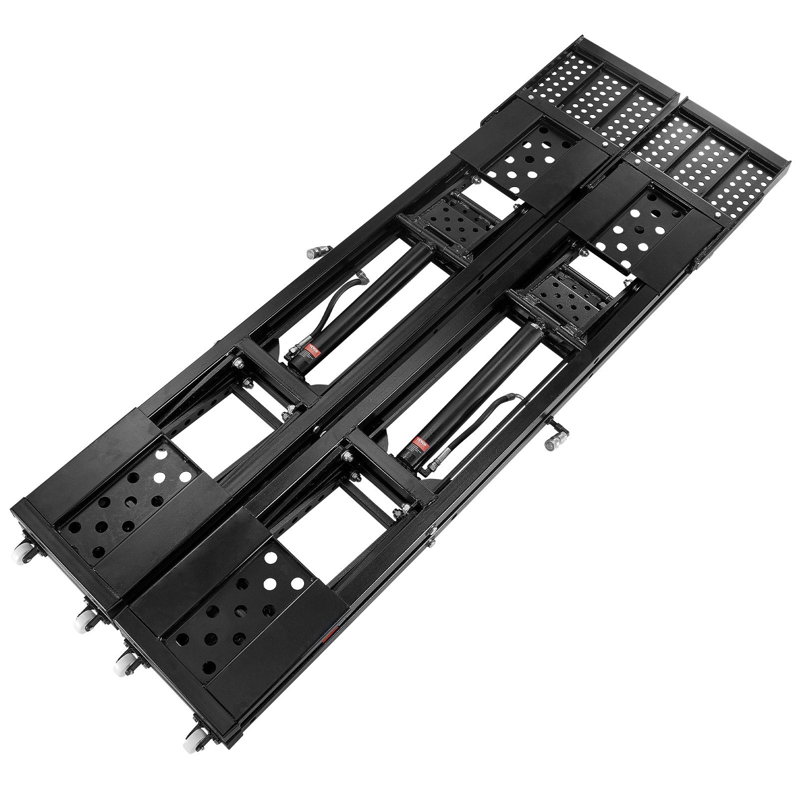 VEVOR Car Lift, 25.6" Max. Height, 5,000 LBS Capacity Portable Car Lift, with Extended-Length Plates, Heavy-duty Carbon Steel Truck Lift with 120V Power Unit, Auto Car Jack Lifts for Home Garage Shop