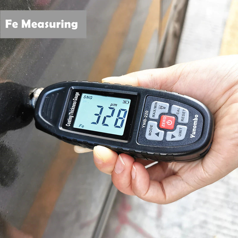 Digital Coating Thickness Gauge – Precision Paint & Plating Measurement Tool for Metal Surfaces (YNB-220U, UV Light)