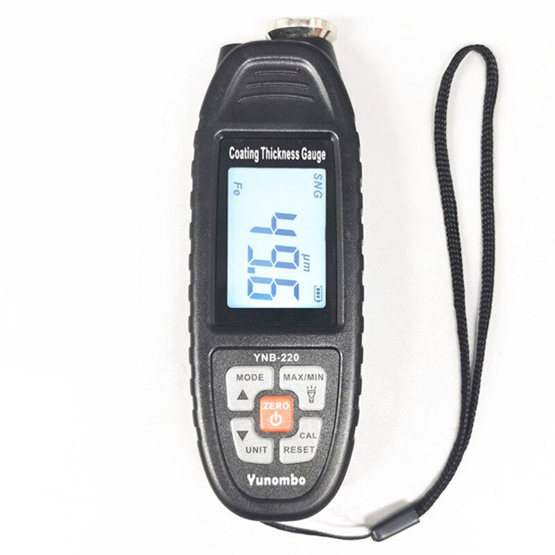 Digital Coating Thickness Gauge – Precision Paint & Plating Measurement Tool for Metal Surfaces (YNB-220U, UV Light)