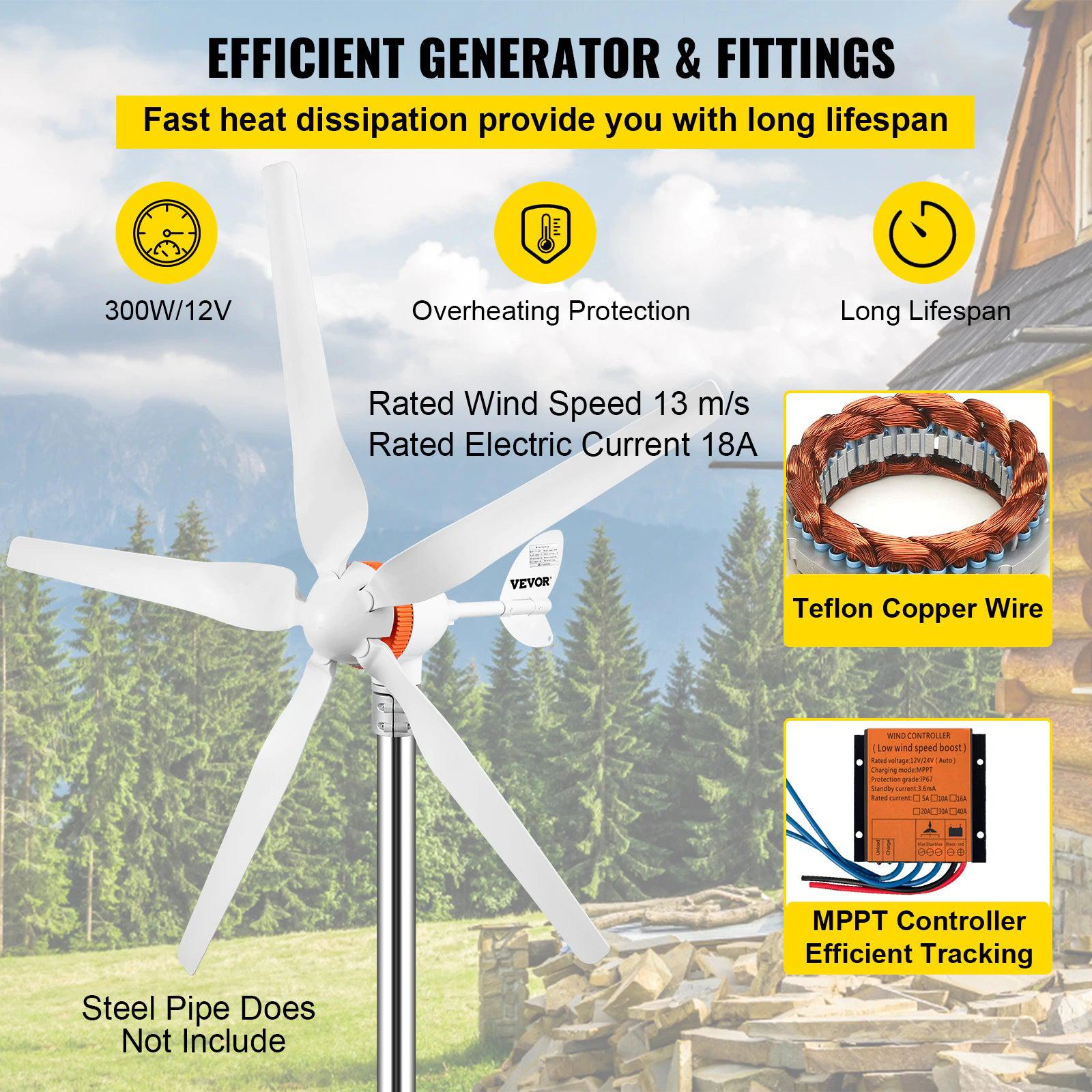 wind turbine for home_residential wind turbine_small wind turbine_wind turbine generator_wind generator for home_wind power for homes_DIYlife-today