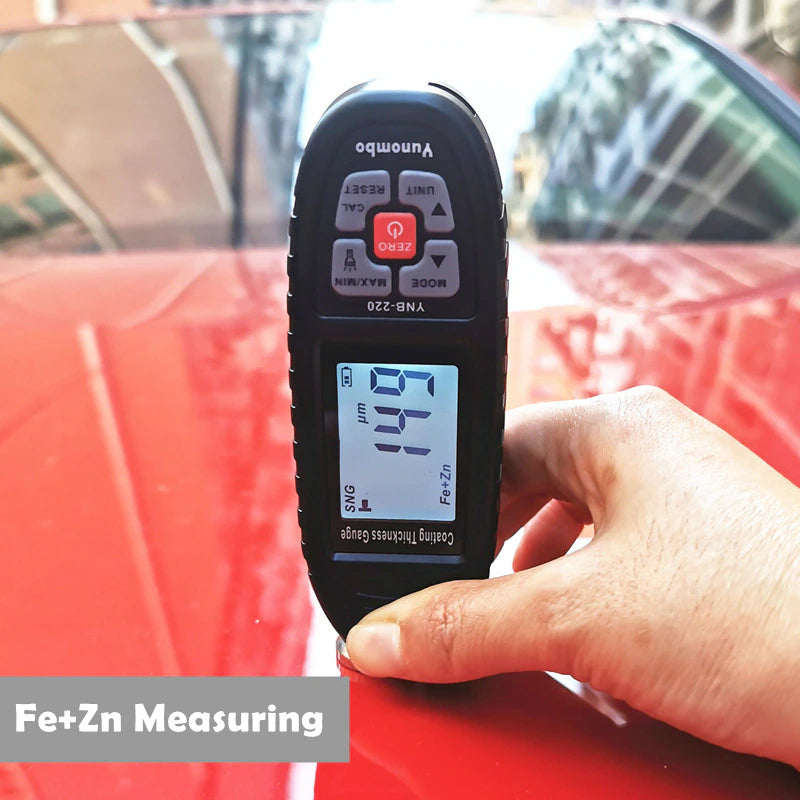 Digital Coating Thickness Gauge – Precision Paint & Plating Measurement Tool for Metal Surfaces (YNB-220U, UV Light)