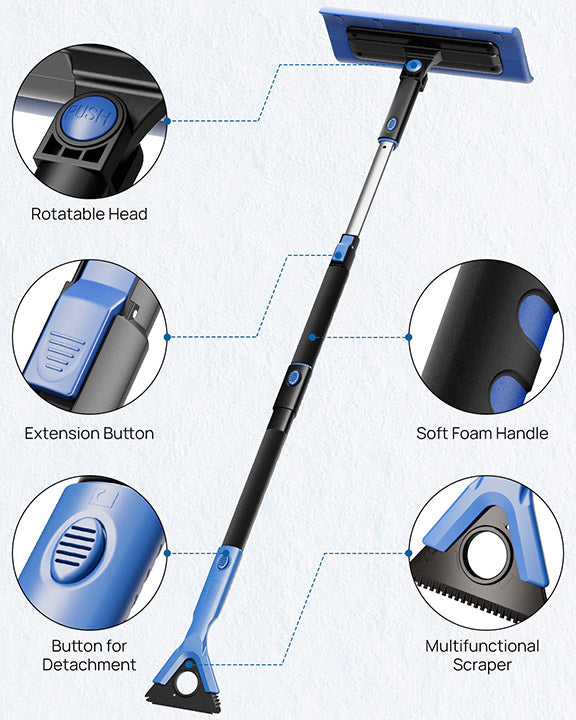 Snow Shovel_4-in-1 Extendable Snow Shovel Ice Scraper_DIY Life Today_Image