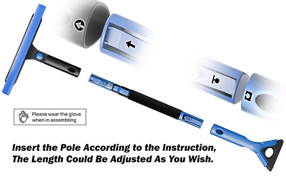 Snow Shovel_4-in-1 Extendable Snow Shovel Ice Scraper_DIY Life Today_Image