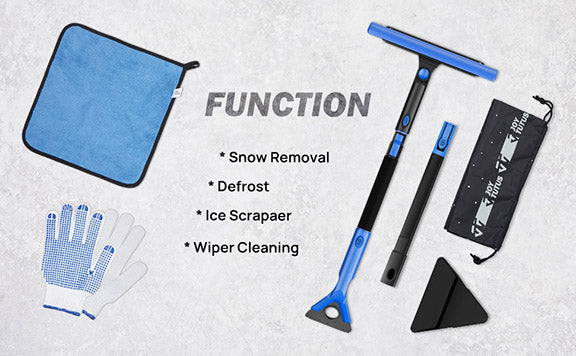 Snow Shovel_4-in-1 Extendable Snow Shovel Ice Scraper_DIY Life Today_Image