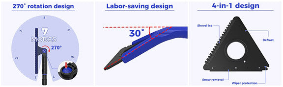 Snow Shovel_4-in-1 Extendable Snow Shovel Ice Scraper_DIY Life Today_Image
