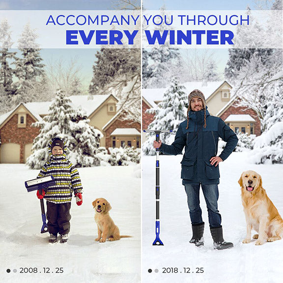 Snow Shovel_4-in-1 Extendable Snow Shovel Ice Scraper_DIY Life Today_Image