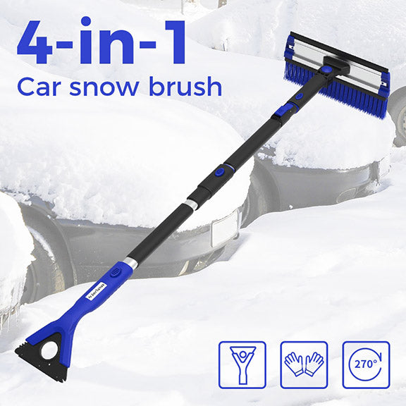 Snow Shovel_4-in-1 Extendable Snow Shovel Ice Scraper_DIY Life Today_Image