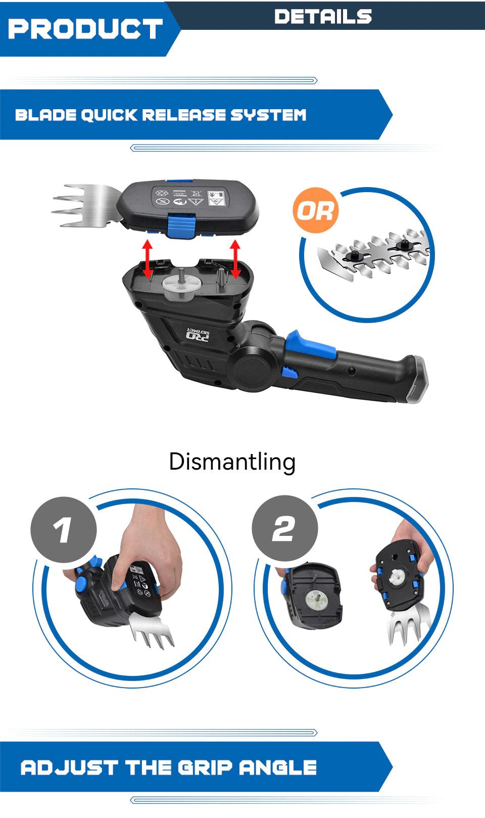 Hedge trimmer_Cordless hedge trimmer _Hedge clippers_Bush trimmer_Hedge shears _Battery hedge trimmer_Hedge cutter_DIYlife-today