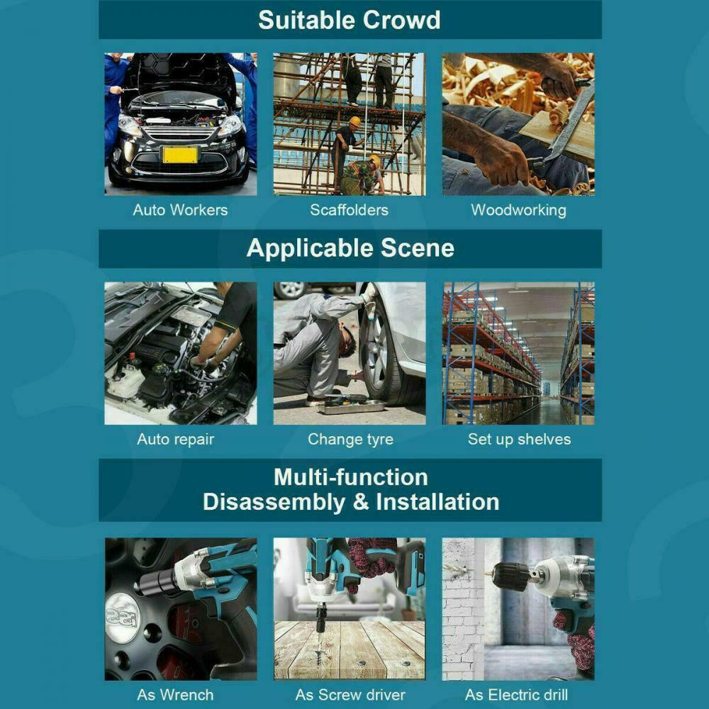 Impact wrench_Electric impact wrench_Cordless impact wrench_Battery impact wrench_High torque impact wrench_DIYlife-today