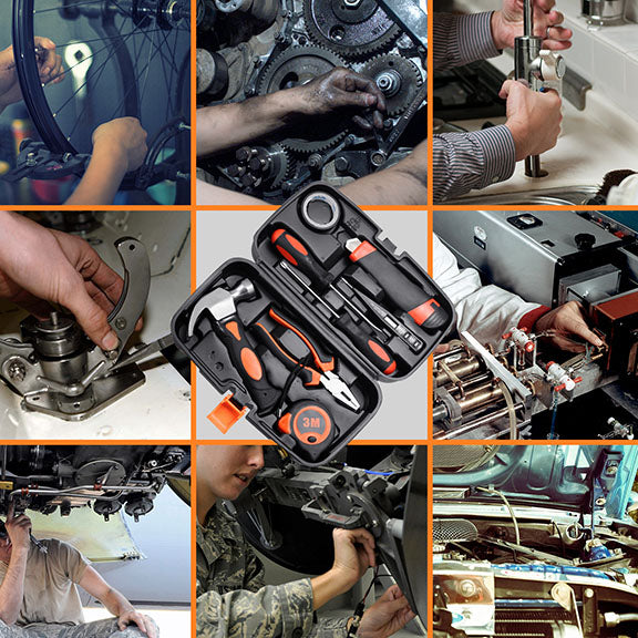 9pcs Multifunctional Woodworking Tools Kit Set - DIYlife-today