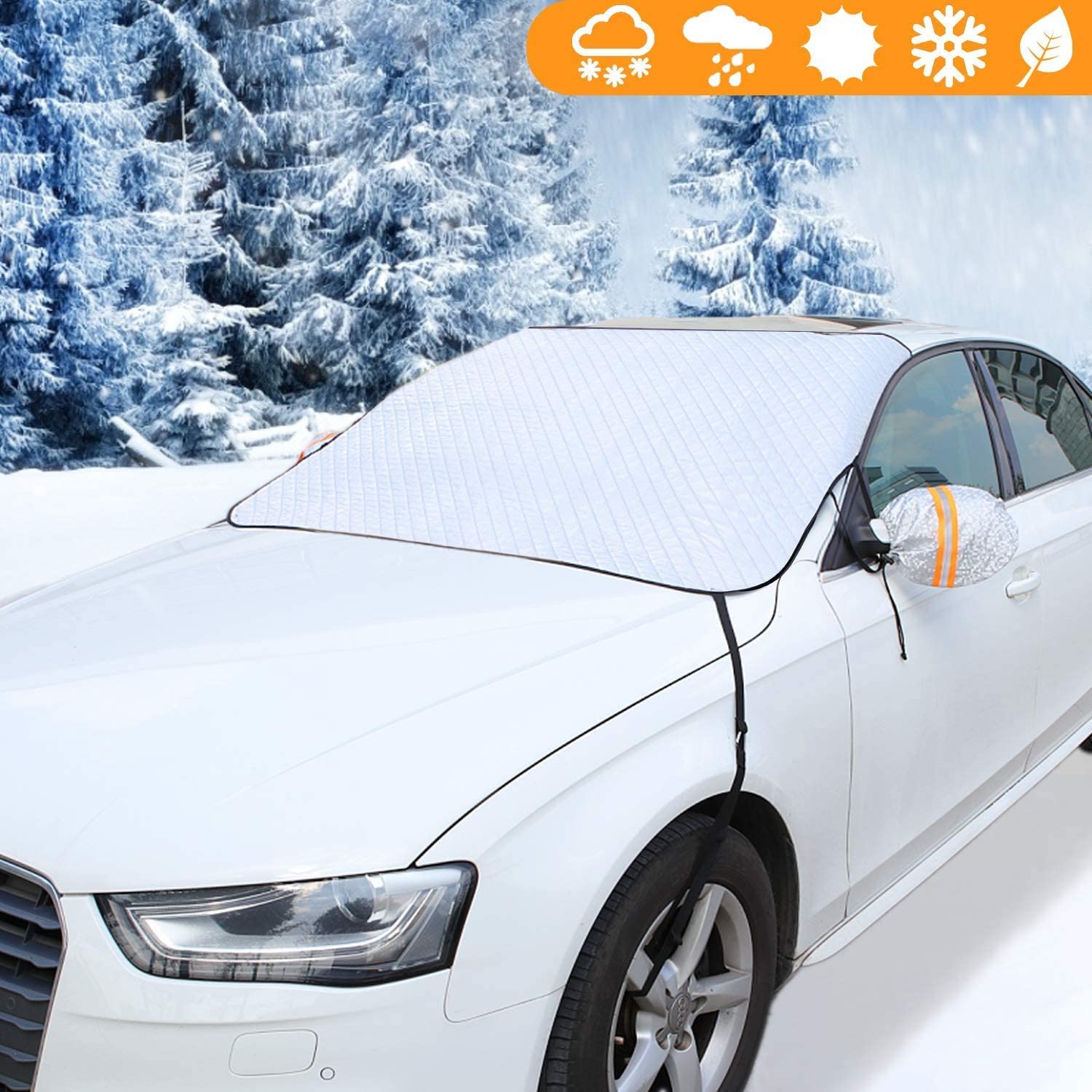 Wind Shield Snow Cover, Winter Windshield Cover, Windshield Ice Cover, Windshield Snow Protector