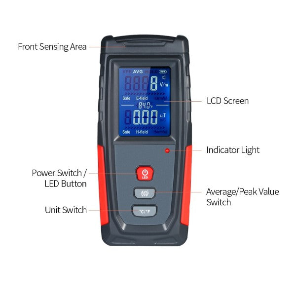 EMF Reader Electromagnetic Radiation Tester