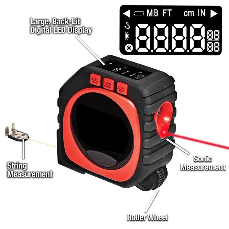 Laser Tape Measure Range Finder