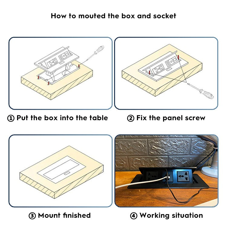 Hidden Type Table Socket