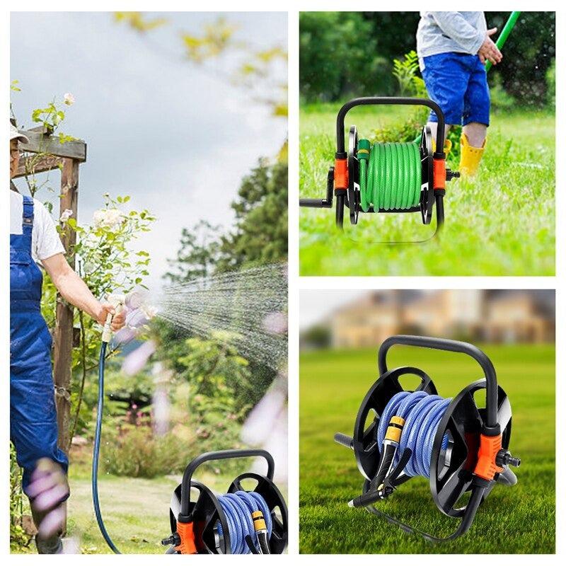 Garden Hose Reel_Garden Hose Holder_Garden Hose Storage_Garden Hose Reel Cart_DIYlife-today