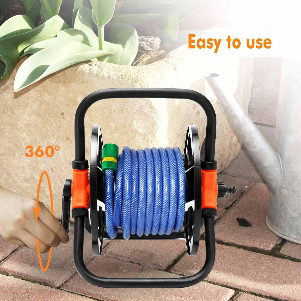Garden Hose Reel_Garden Hose Holder_Garden Hose Storage_Garden Hose Reel Cart_DIYlife-today