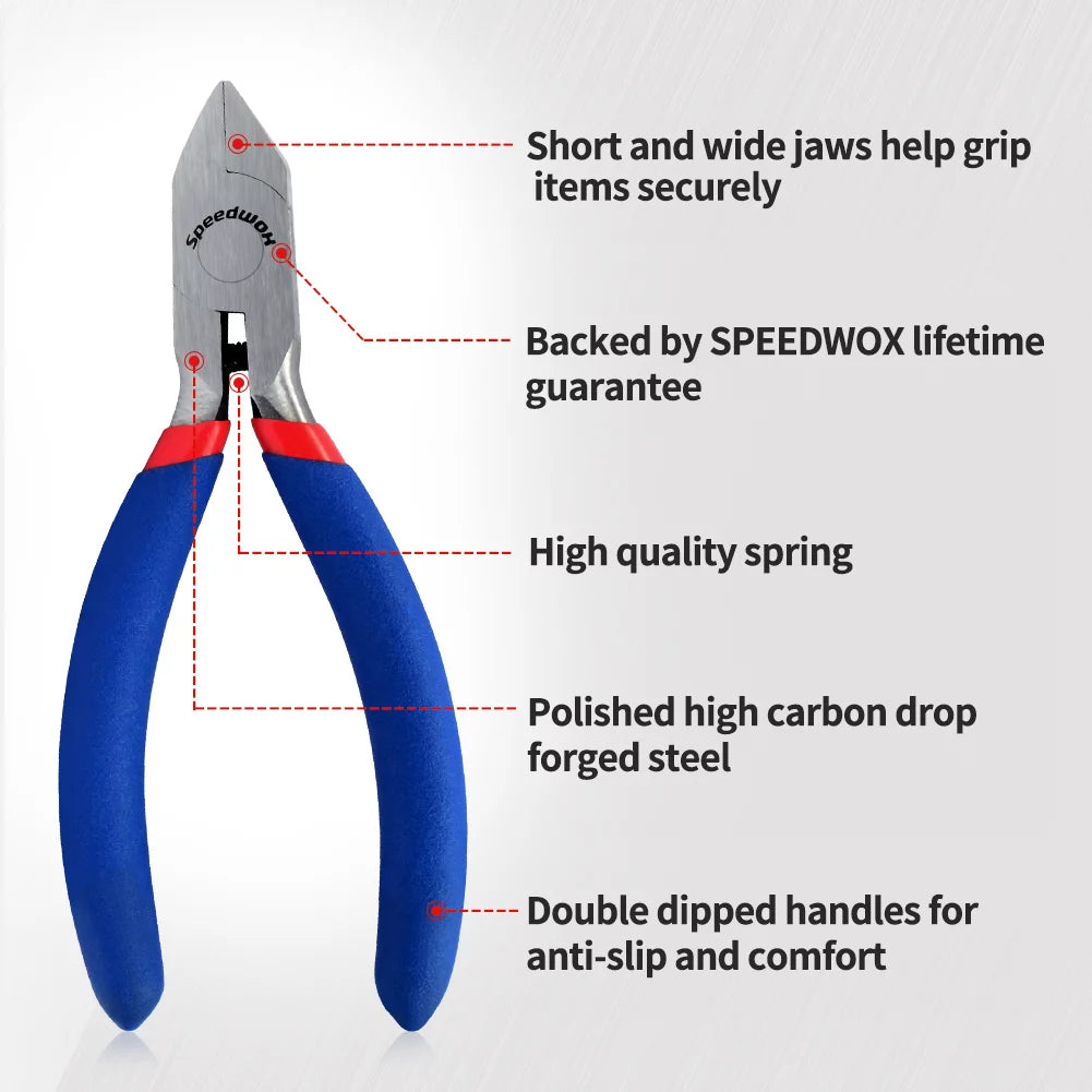 5" Mini Flat Nose Pliers Wide Jaws Small Duck Bill Pliers Precision Jewelry Pliers Fine Repair Hand Tools Micro Professional Beading Hobby Work Craft DIY Supplies  5" round Nose Plier