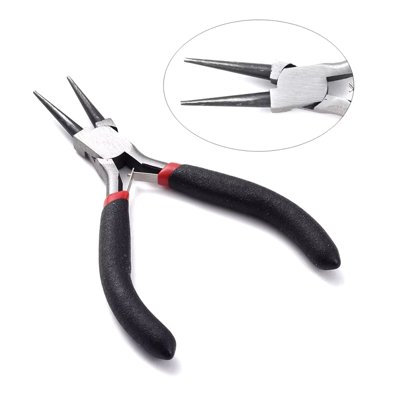 Carbon Steel Polishing Jewelry Pliers for Jewellery Making DIY Handmade Tools round Nose Pliers 130X70X18Mm F70