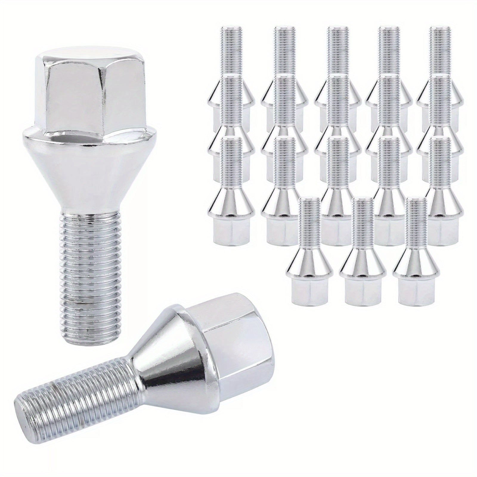 20Pcs Hex Head Bolts for Chrysler Dodge Jeep Aluminum Wheels w/ Wrench Set