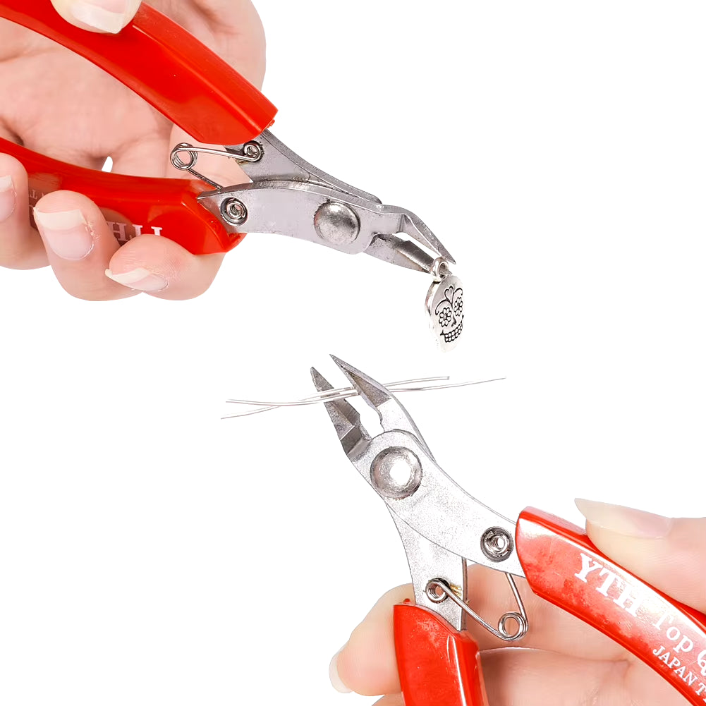 Stainless Steel Side Cutting Pliers Jewelry Pliers Tools & Equipment Kit for DIY Jewelry Making Accessories