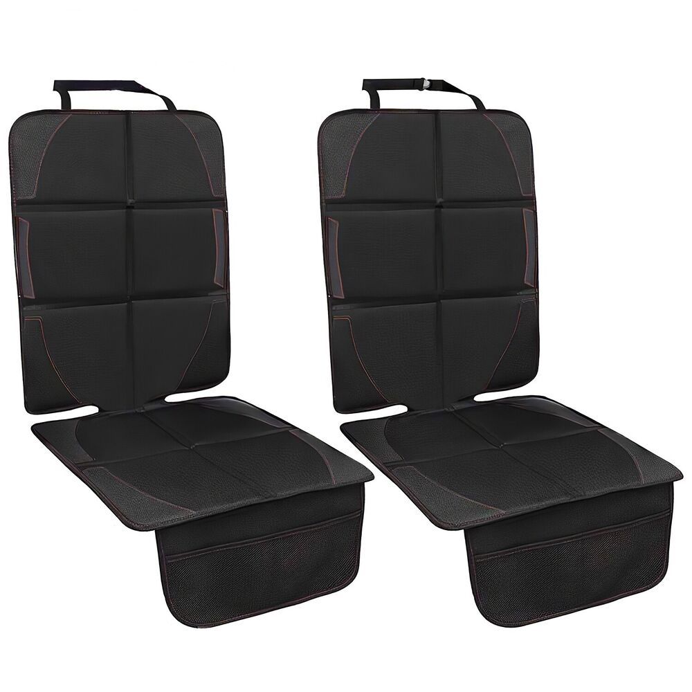 2 PCS Car Seat Protector Mat Booster Padding Cushion Leather Cover