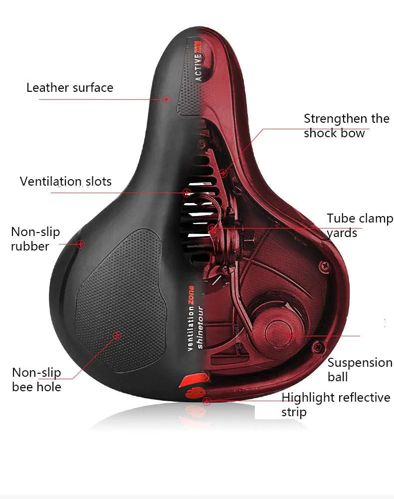 Waterproof Shock Absorbing Bicycle Seat