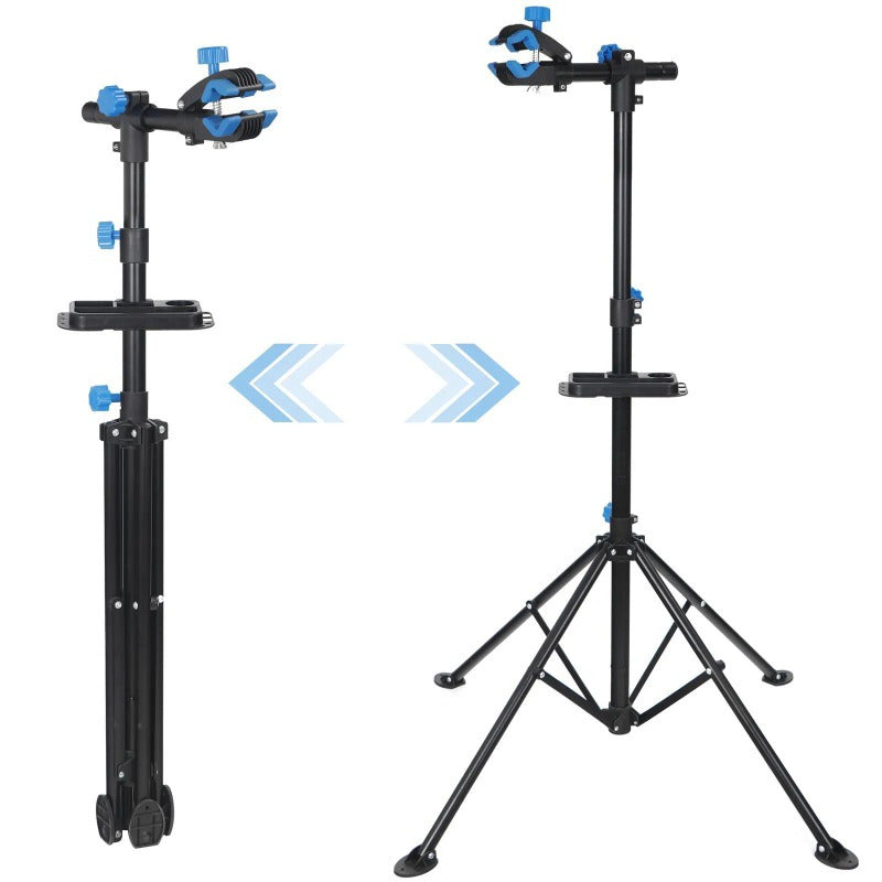 Heavy Duty Bike Repair Stand Adjustable Maintenance FoldingBike Rack w/Tool Tray