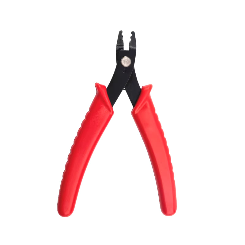 45# Carbon Steel Jewelry Pliers for Jewelry Making Supplies Crimper Pliers for Crimp Beads Red Crimping Pliers 12.8X8.3X0.9Cm