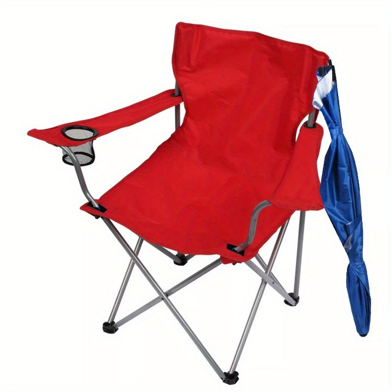 Foldable Camping Beach Chair Detachable Umbrella Adjustable Picnic Canopy Stool