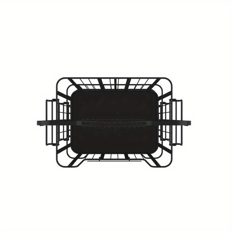 3-Tier Metal Wire Storage Basket Stand with Removable Baskets – Black