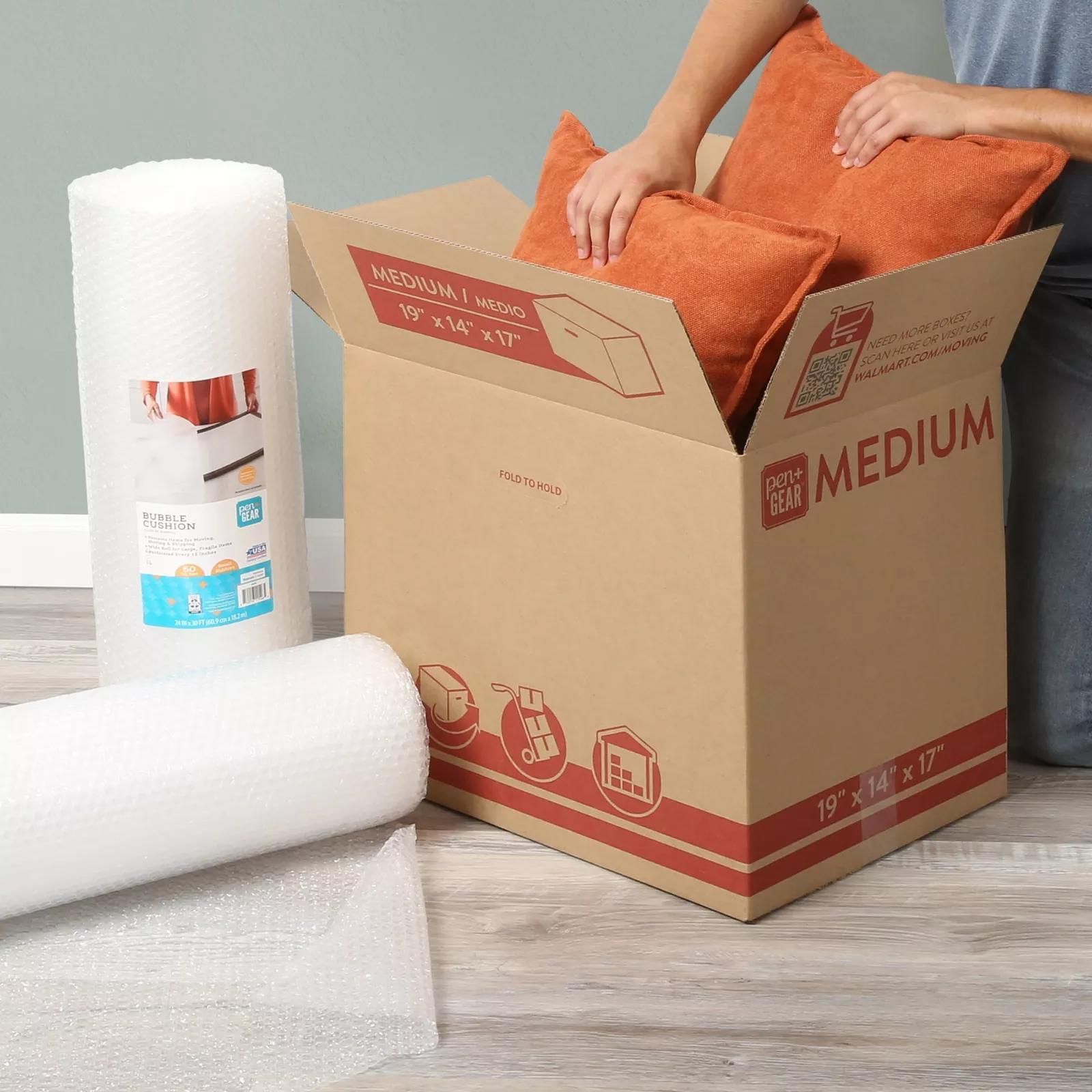 Medium Recycled Packing Moving Storage Boxes, 19in.Lx14in.Wx17in.H, Kraft, 25 Count