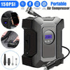 150PSI Portable Car Air Pump Compressor LED Auto Electric Tire Inflator 12V