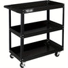 3 Shelves Rolling Tool Cart with Wheels for Warehouse & Repair Shop Service Cart