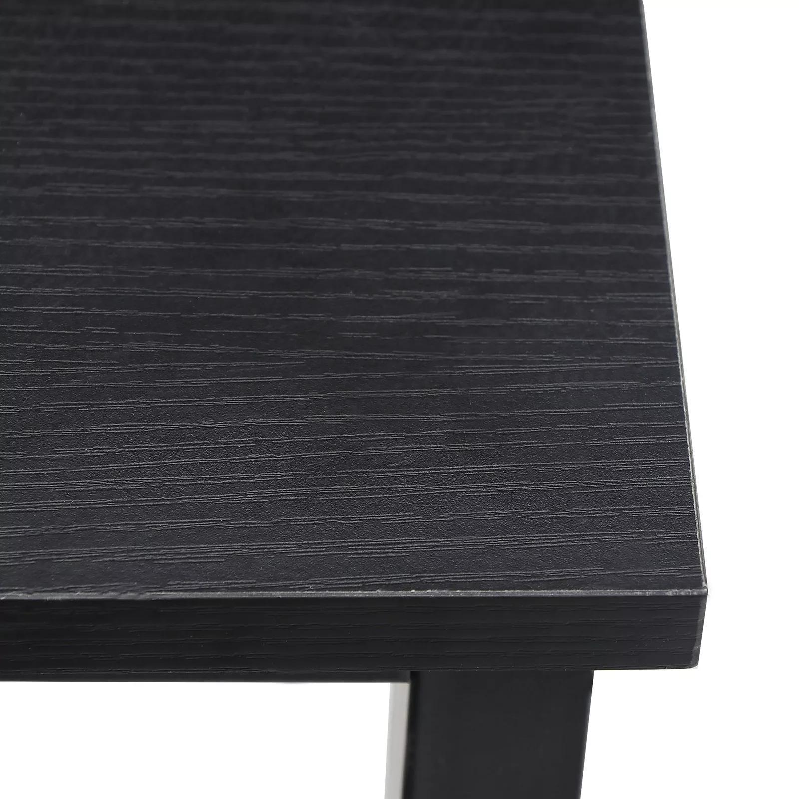 L-Shaped Desk Corner Computer Gaming Work Table Workstation Office Black 66Inches